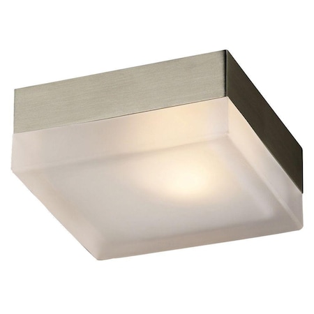 Cwi Lighting Avoca 1 Light Flush Mount With Satin Nickel Finish 5693C5-1-615